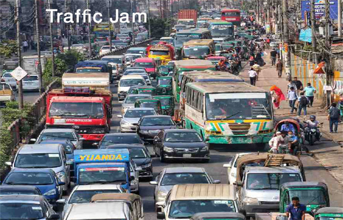 Traffic jam paragraph for class 6