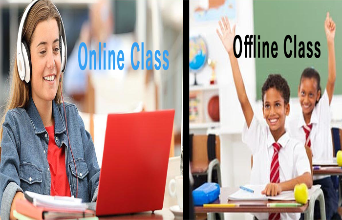 Online classes and offline classes paragraph