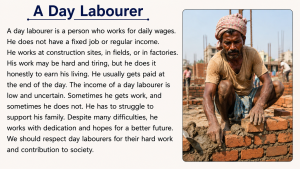 A Day Labourer's Daily Life